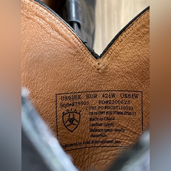 Ariat Heritage Roper Western Boot Black Size 9.5 EE - Picture 5 of 6